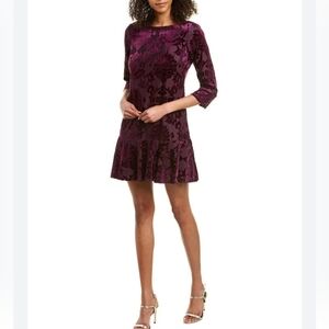 Vince Camuto Velvet Burnout Dress